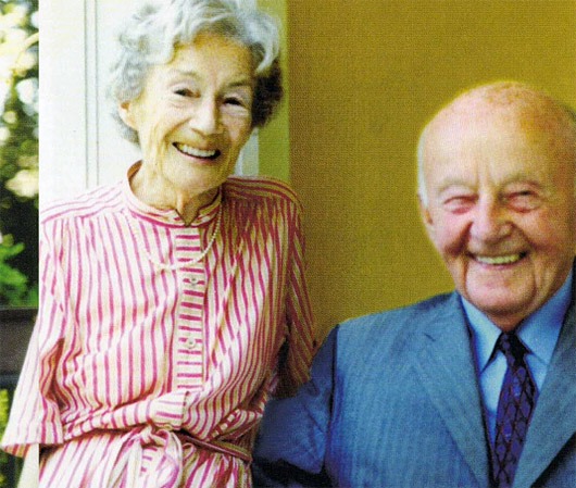 Bruno Bock und seine dritte Ehefrau Annemarie, 1992
