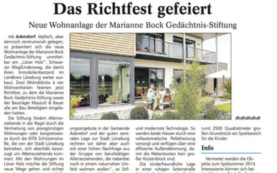 Das Richtfest gefeiert