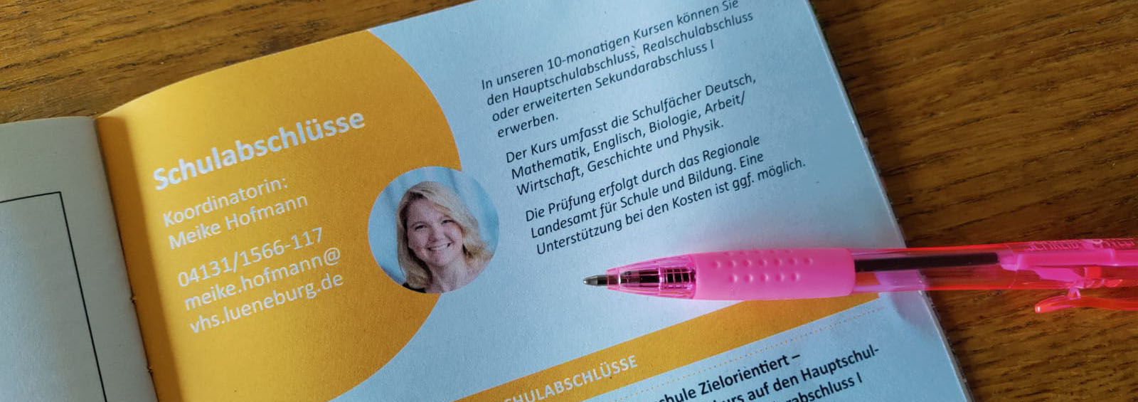 An der VHS kann man seinen Schulabschluss nachholen.