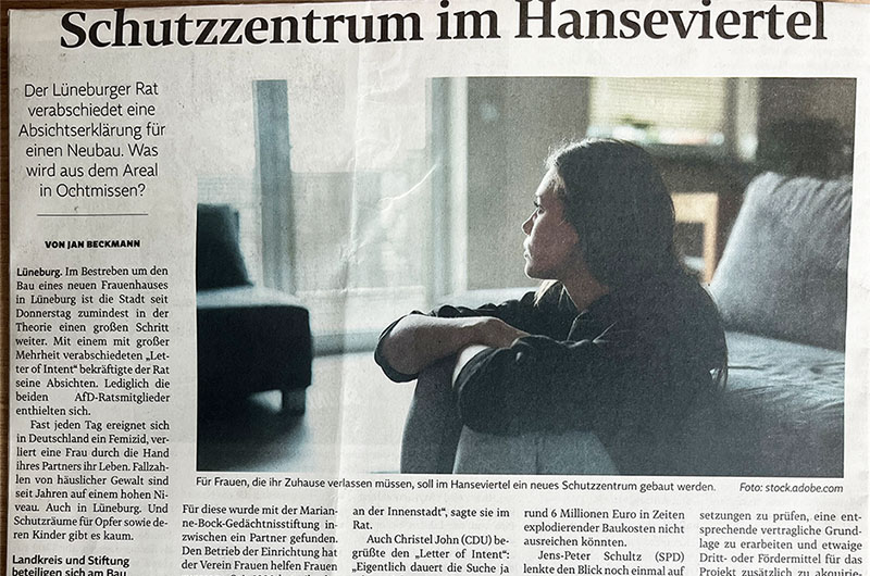"Schutzzentrium im Hanseviertel": LZ-Artikel vom 30. August 2025